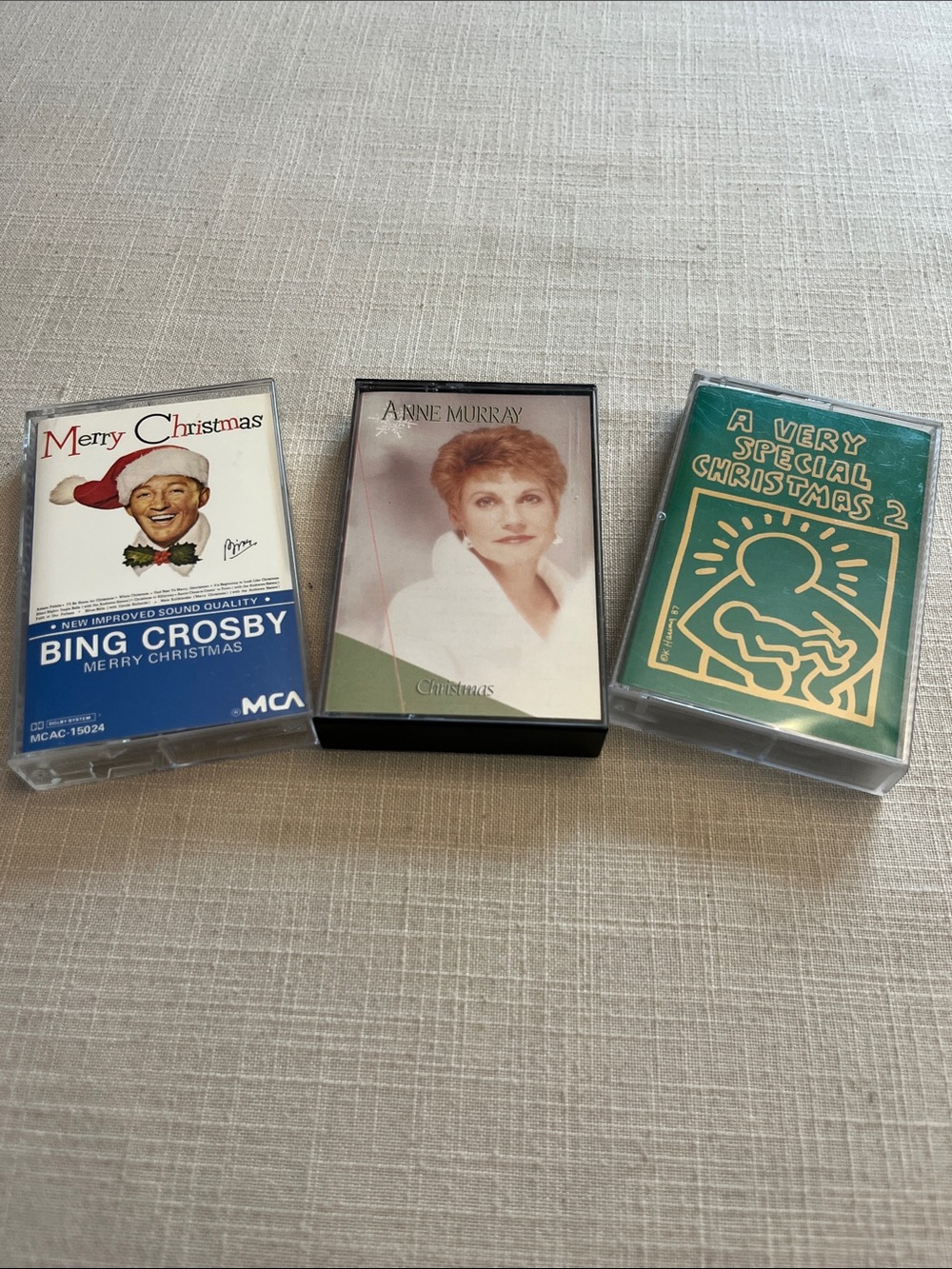 Vintage Christmas Music Cassette Lot - Bing Crosby, Anne Murray, Various